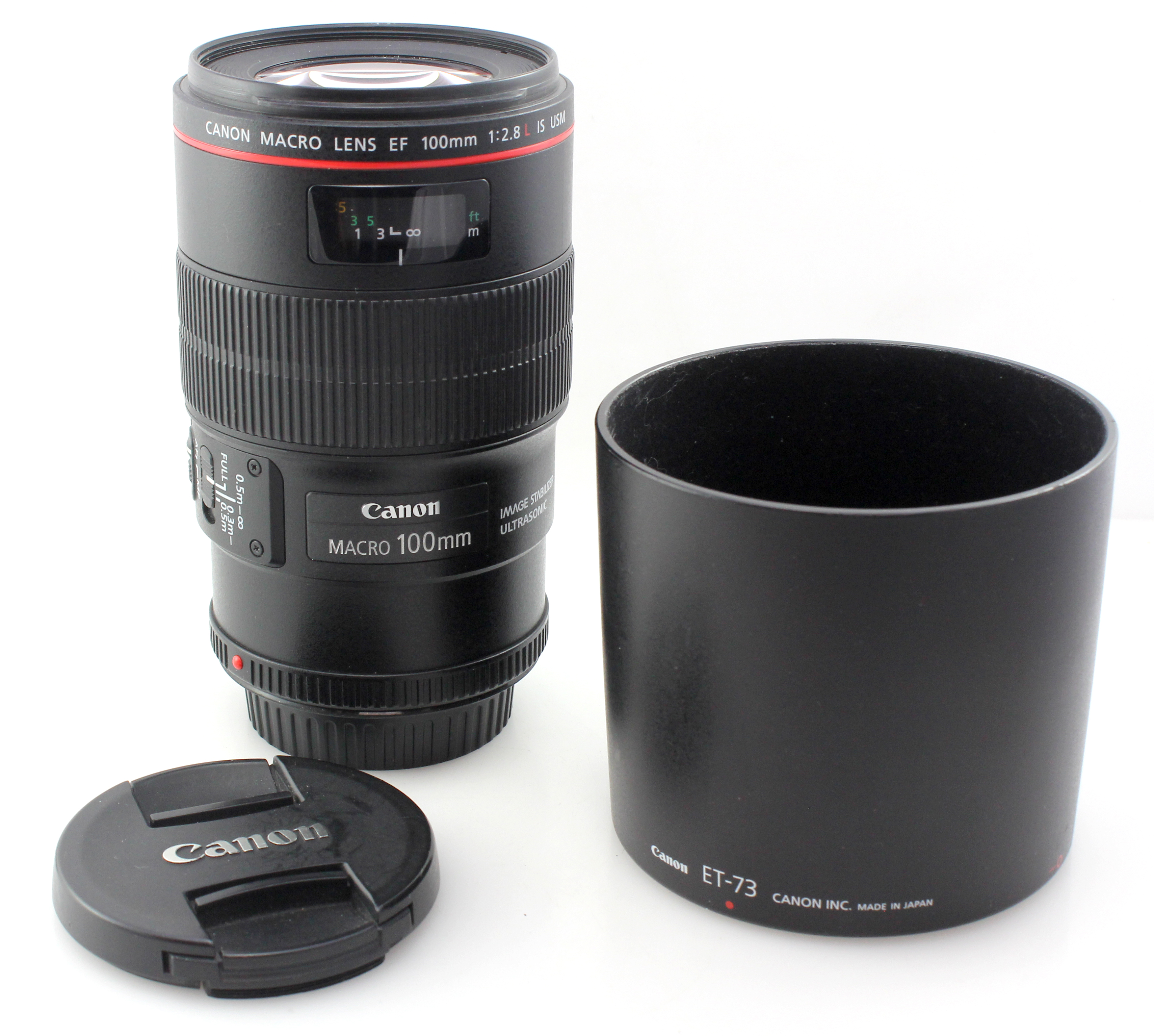 Canon EF 100mm f2.8 L Series Macro IS USM Lens - Excellent Condition