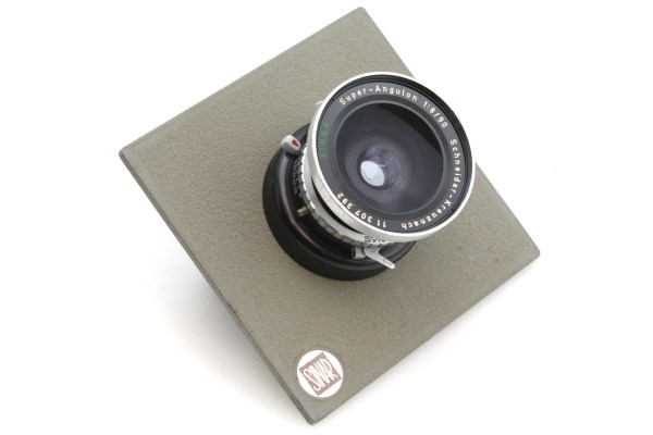 Schneider Super Angulon 90mm f/8 Large Format (4x5) Lens, with Sinar Board - Copal 0
