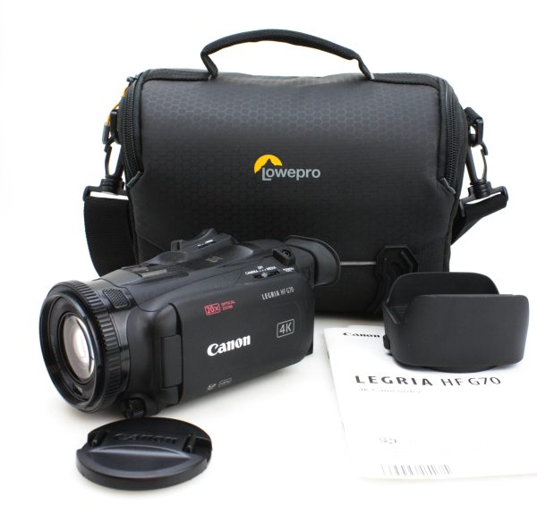 Canon LEGRIA HF G70 Digital UHD 4K PRO Camcorder + Lowepro Bag