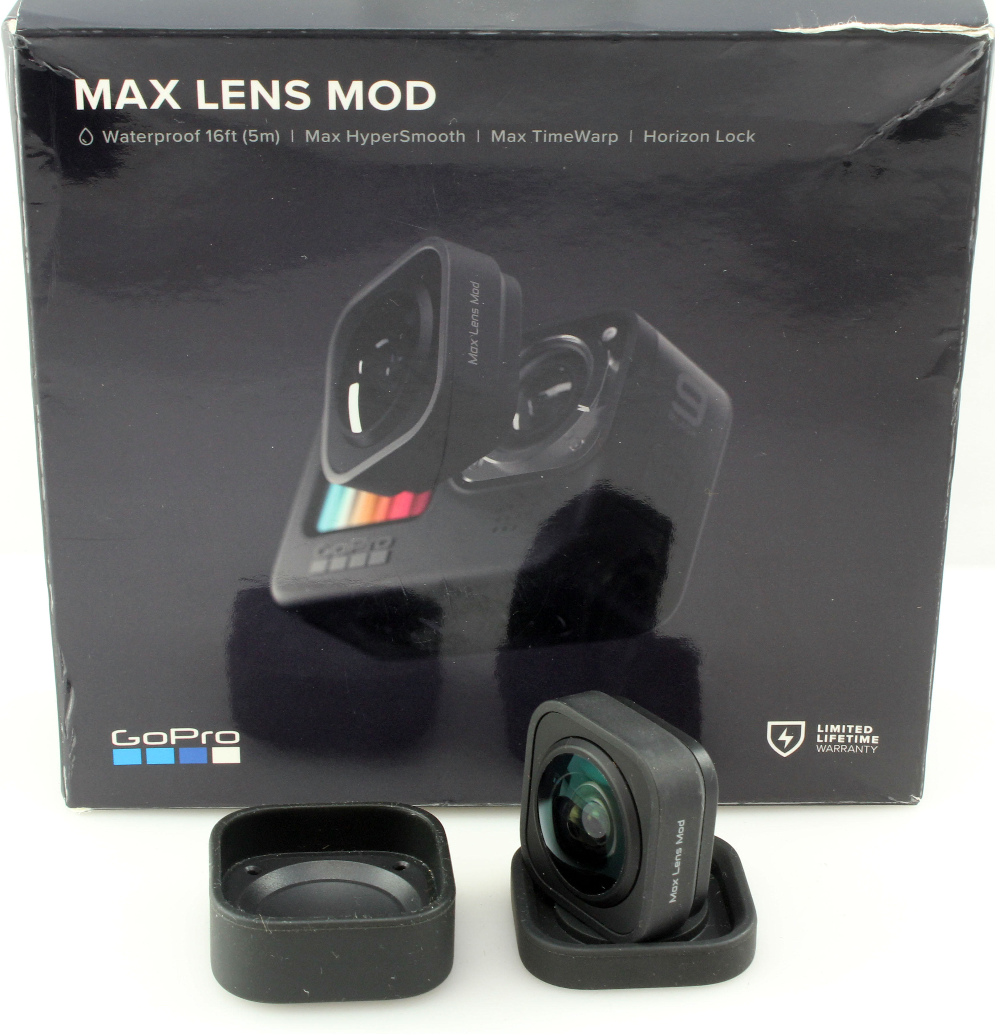 GoPro Max Lens Mod 155° Ultra-wide angle Lens for Hero 9 10 11 12 Black - boxed in excellent condition