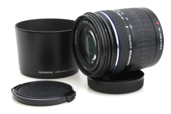 Olympus 40-150mm f/4-5.6 Zoom Lens, with Caps & Hood - Four Thirds Mount