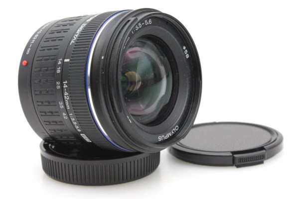 Olympus 14-42mm f/3.5-5.6 Zoom Lens, with Caps - Four Thirds Mount