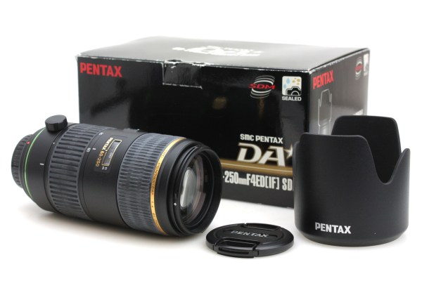 Pentax 60-250mm f/4 ED [IF] SDM, with Caps - Pentax K (KAF) Mount - Boxed