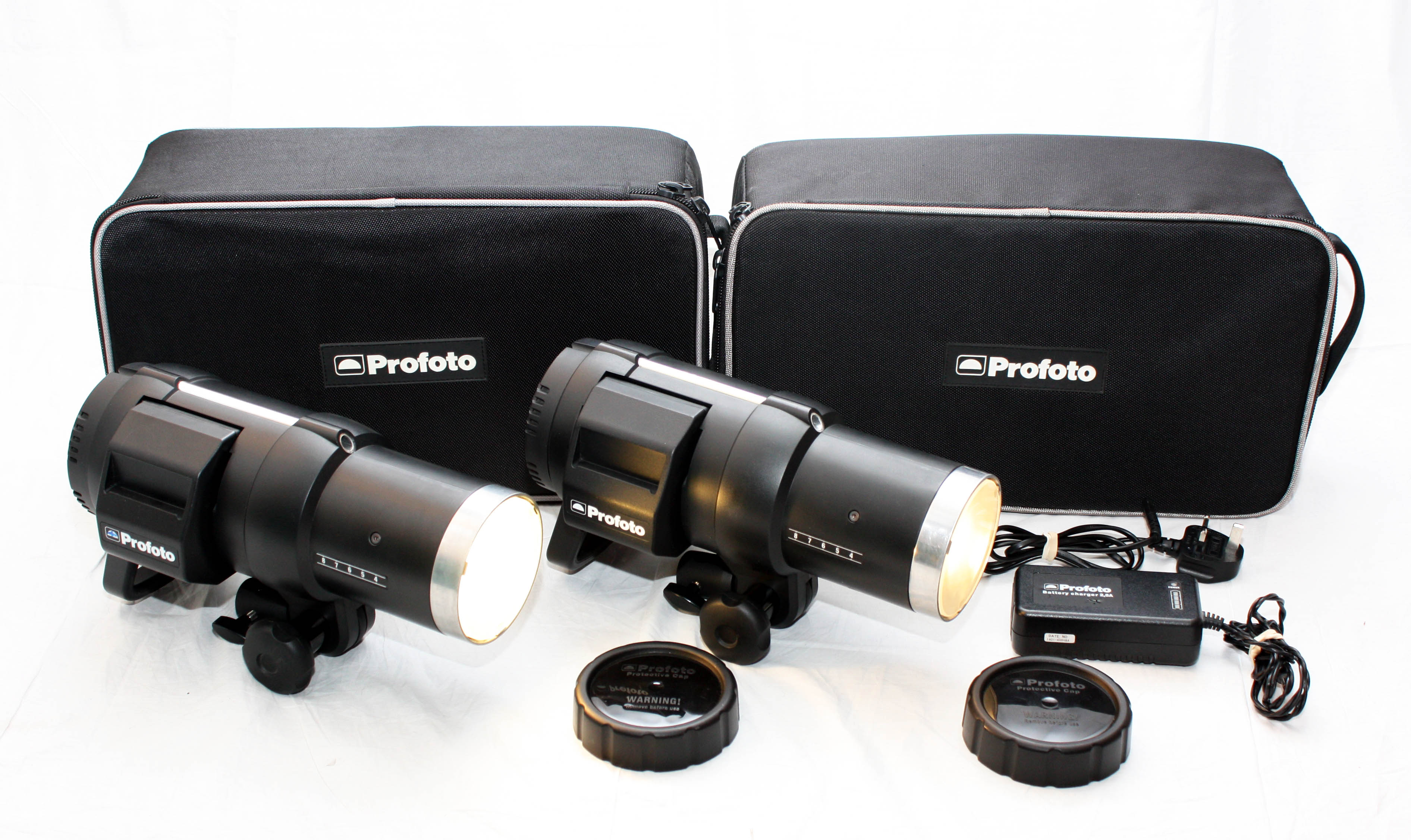Profoto B1 500 AirTTL Location Set - 2x Heads, Charger, Batteries, Cases