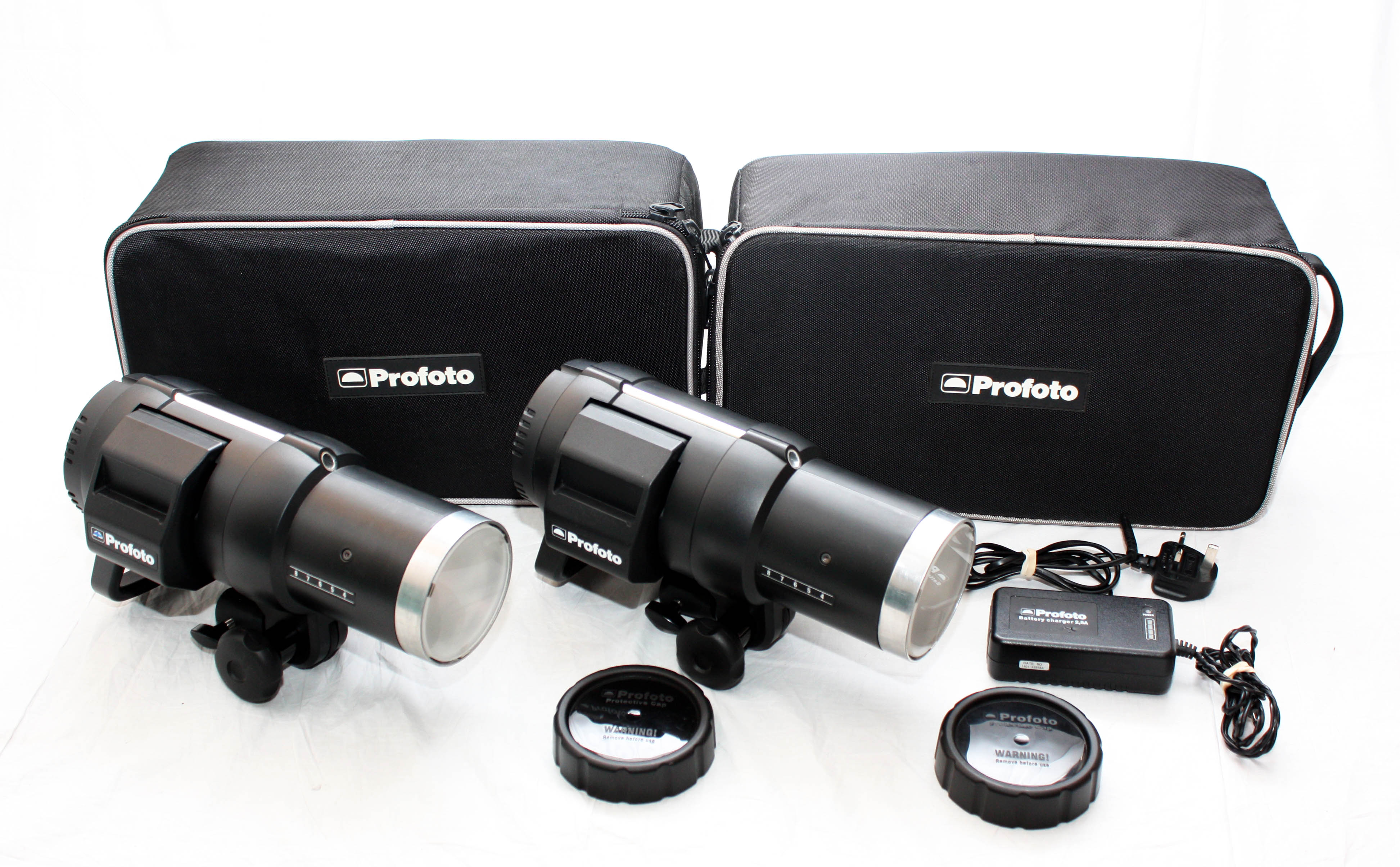 Profoto B1 500 AirTTL Location Set - 2x Heads, Charger, Batteries, Cases - Image 2