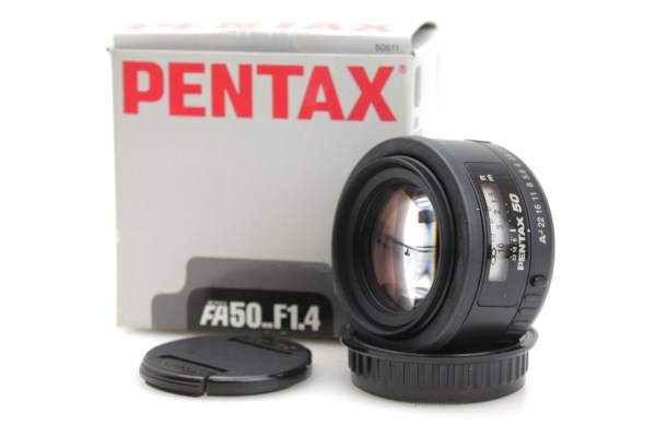 Pentax 50mm f/1.4 FA, with Caps - Pentax K (KAF) Mount - Boxed
