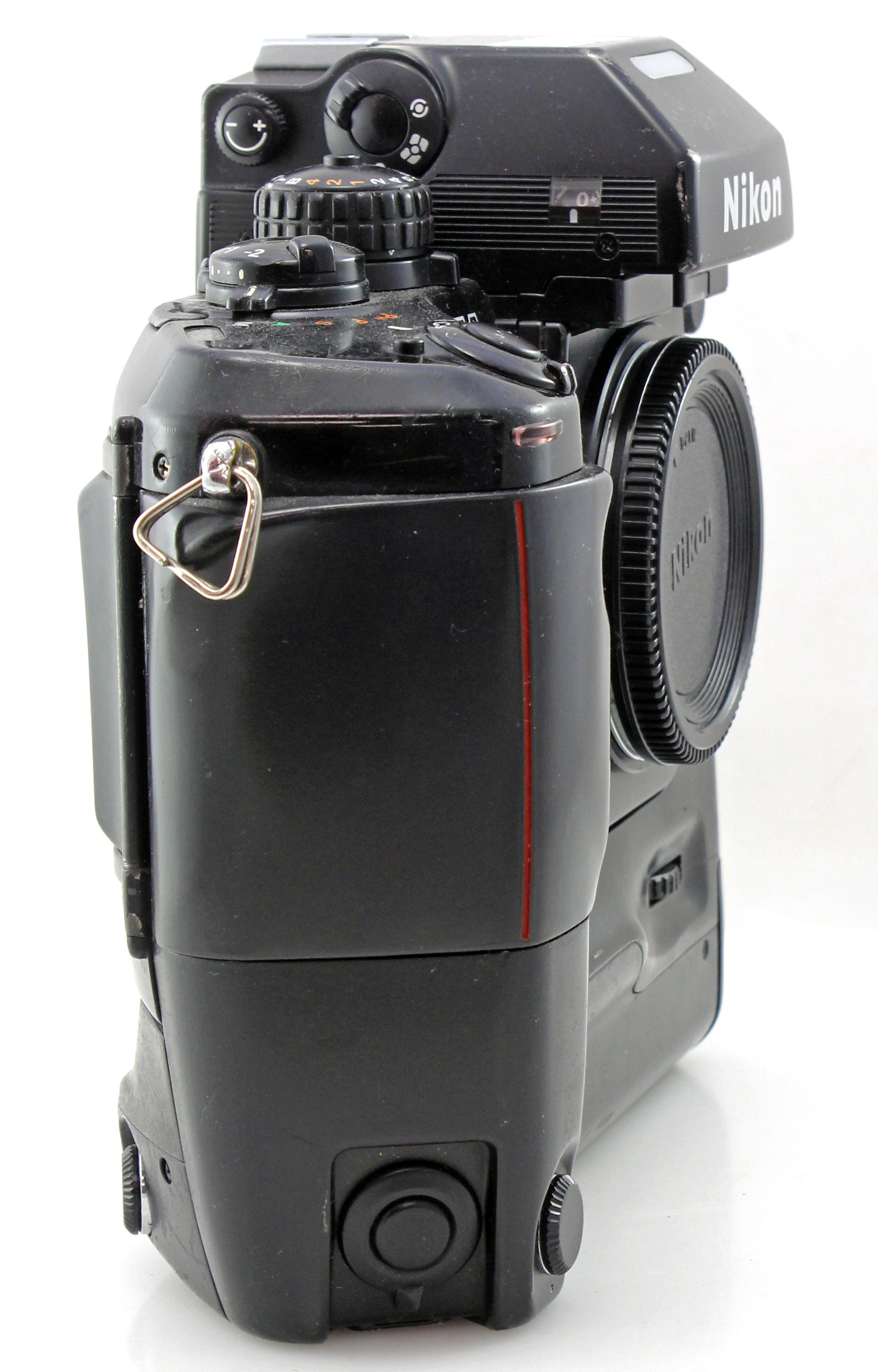 Nikon F4 (F4e) Professional 35mm SLR Film Camera Body w/ MB-23 Grip MF-22 Back - Image 2