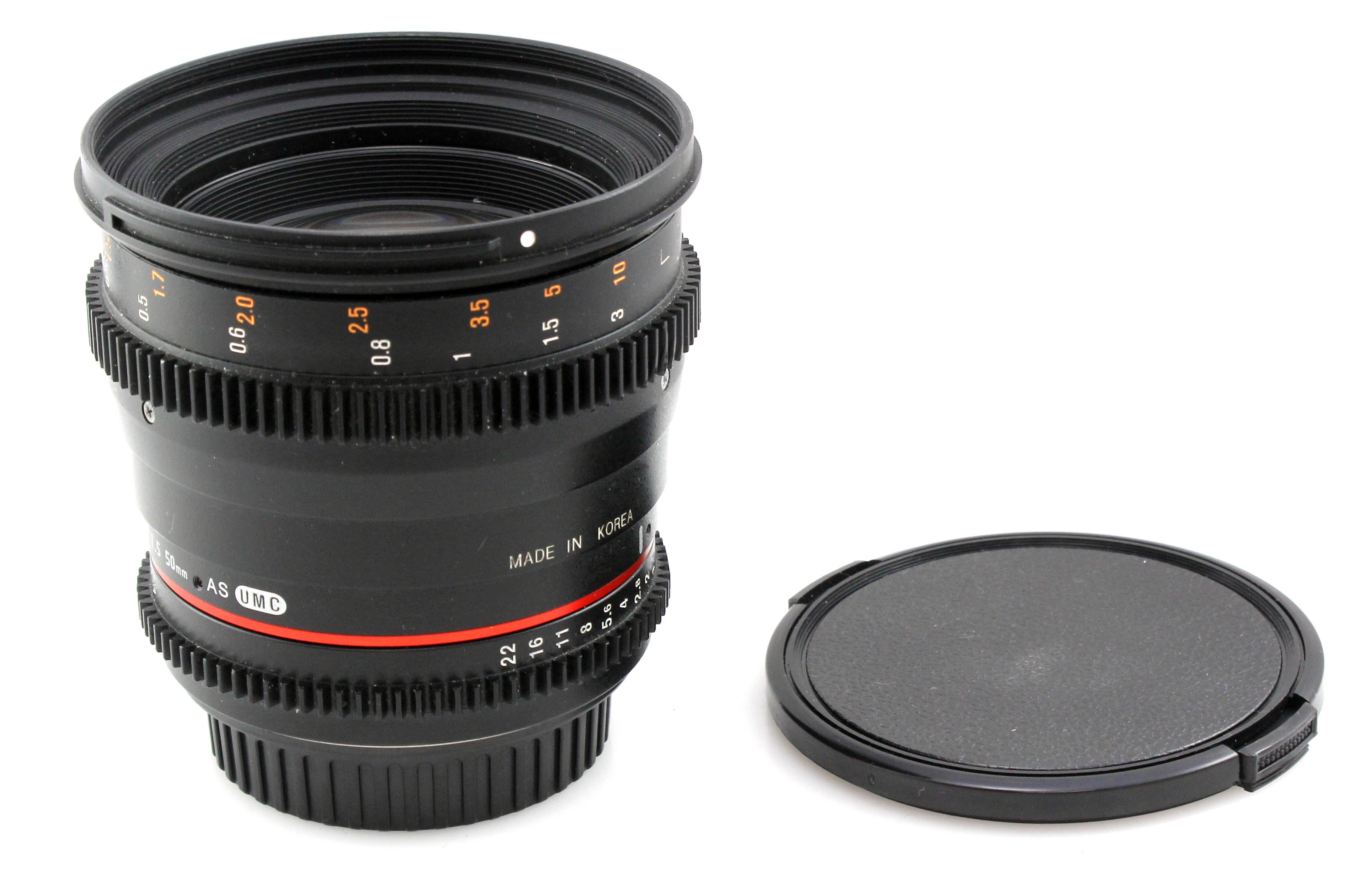 Samyang 50mm T1.5 AS IF UMC Standard Cine Lens for Canon EOS EF Mount Full Frame - Image 4