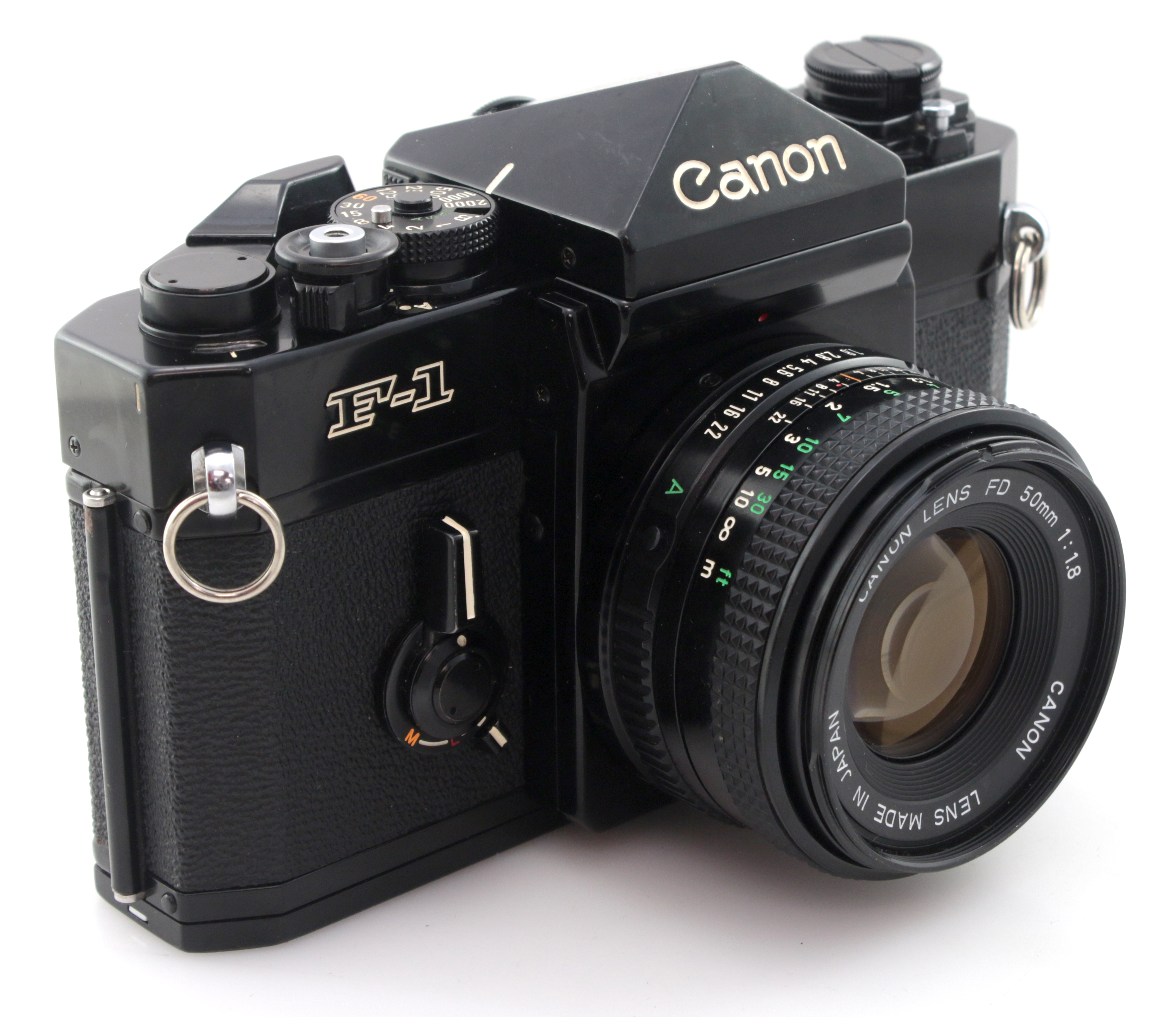 Canon F-1 Professional 35mm Film SLR Camera w/ 50mm f1.8 FD Lens & Case - Image 5