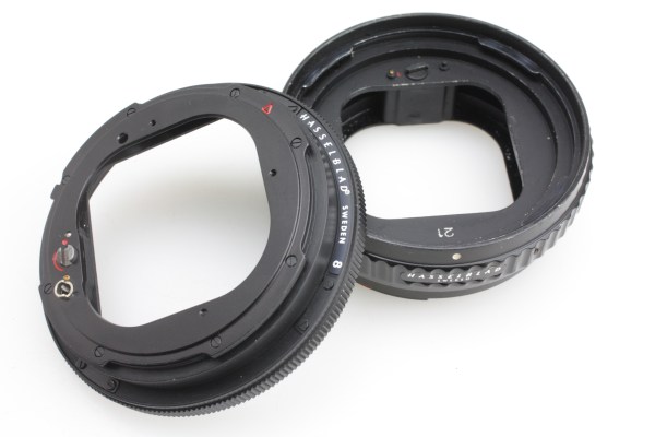 2x BAD Hasselblad EXTENSION TUBES 21mm & 8mm for 500 series / V System cameras