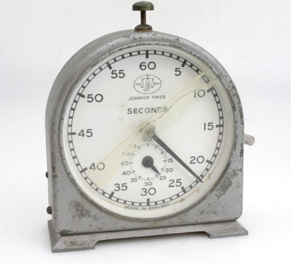 Johnsons Darkroom Process Clock Timer - English Clock Systems - Clockwork seconds