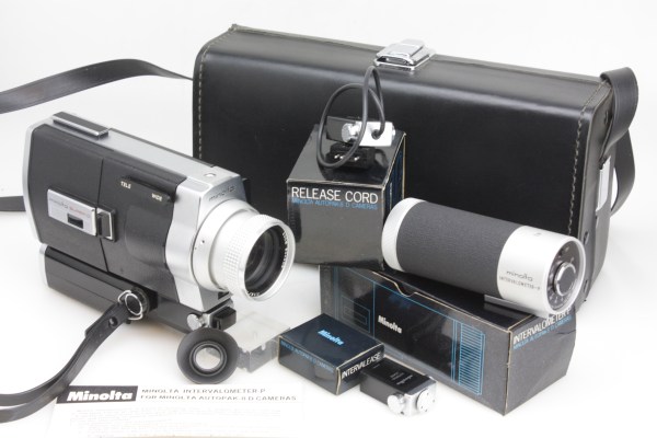 Minolta Autopak D6 Super 8 Cine Camera +Intervalometer etc. & case