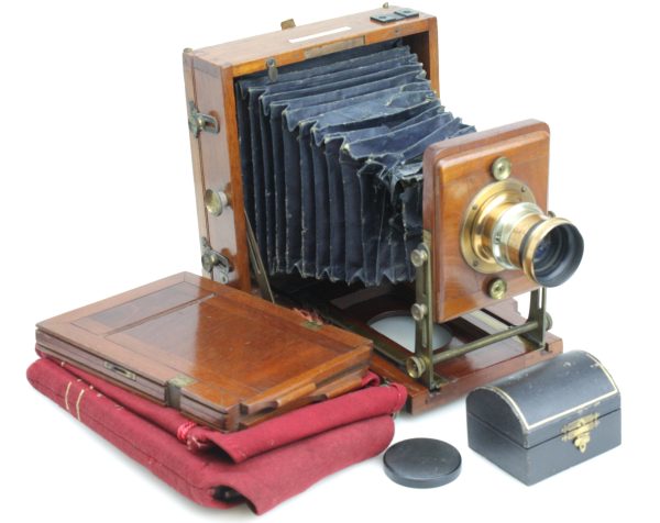 Lancaster "Instantograph" Mahogany & Brass 1/2 Half Plate Large Format Camera