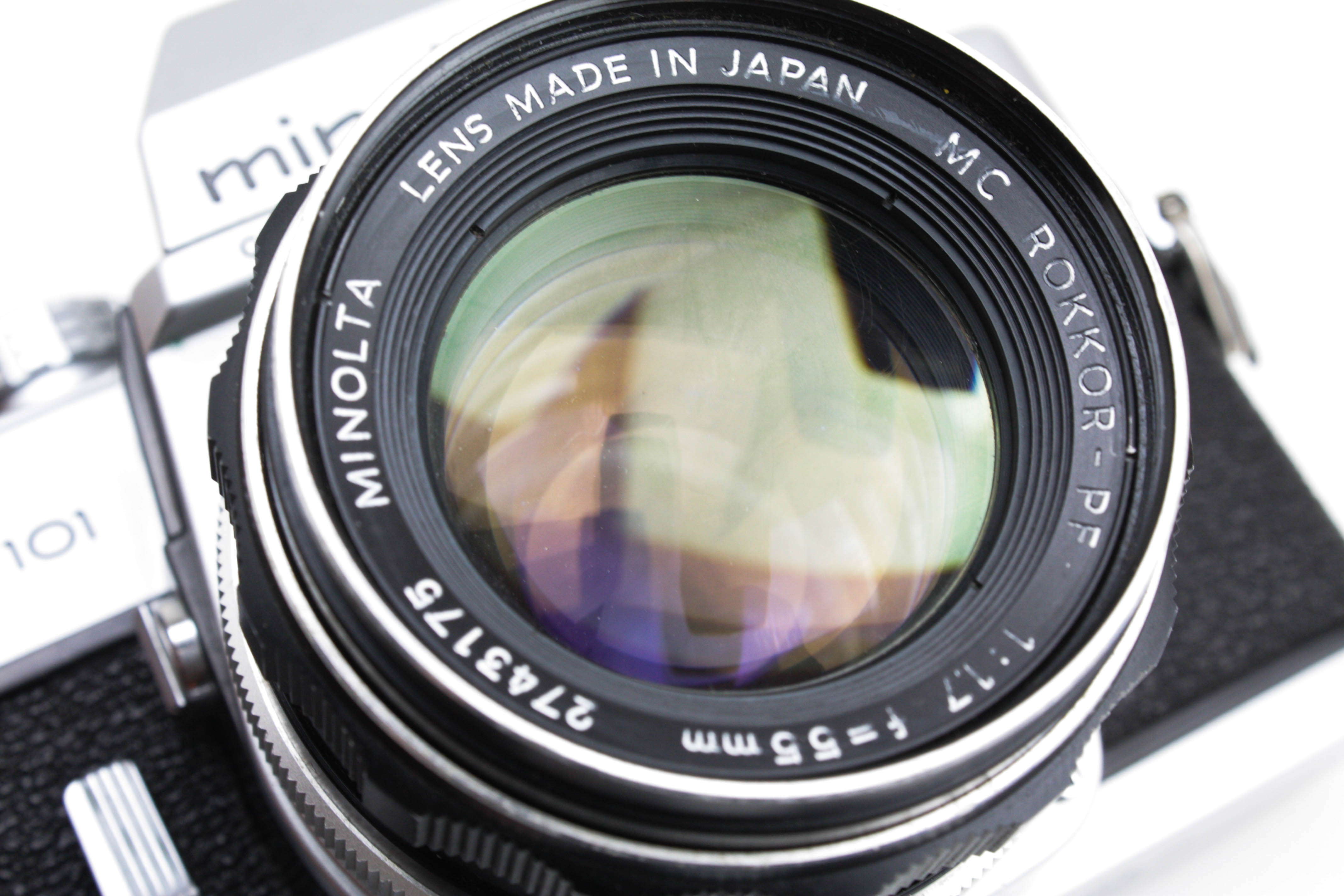 Minolta SRT101 35mm Film SLR Camera W/ 55mm F/1.7 MC ROKKOR Lens - Image 8