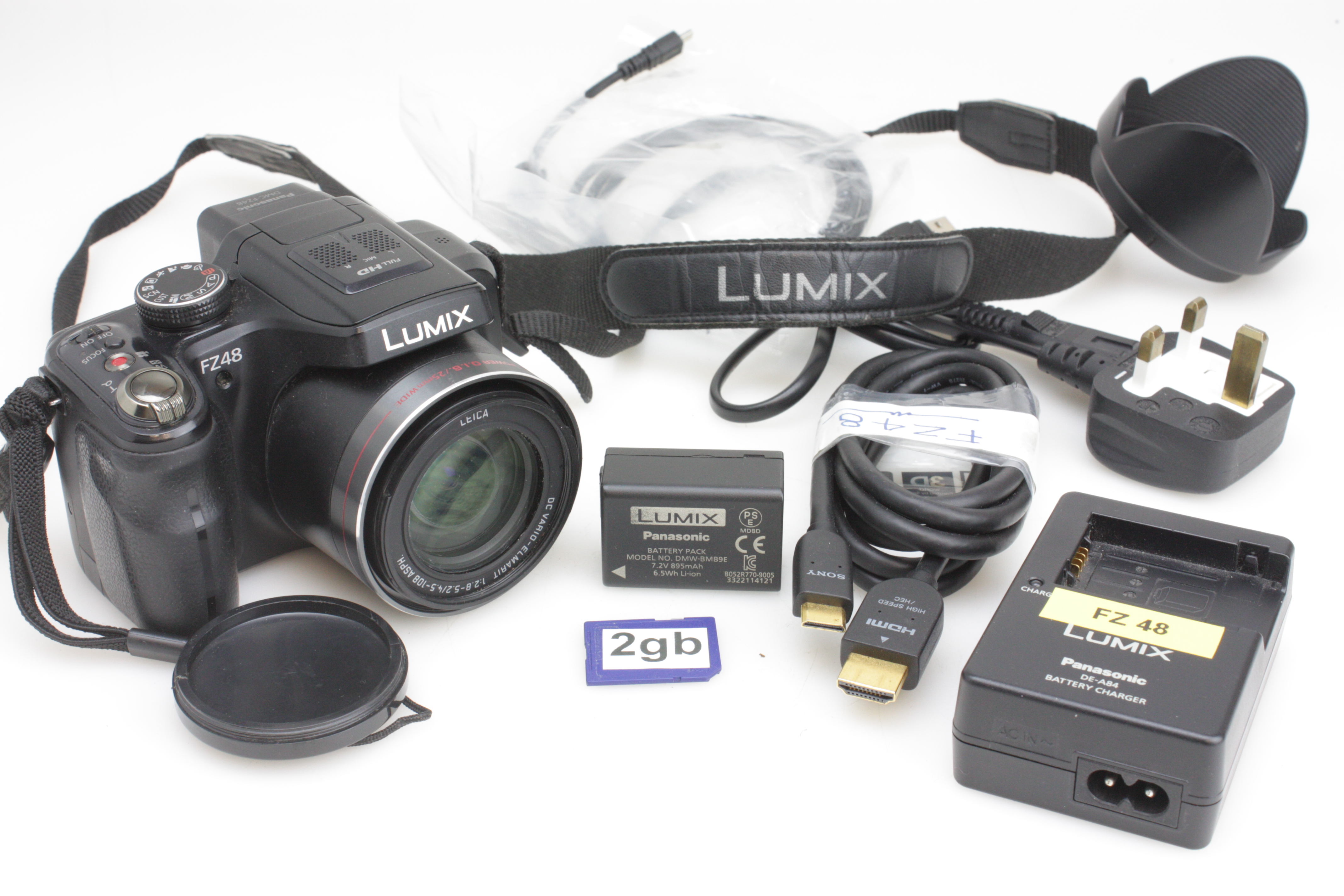 Panasonic Lumix FZ48 12MP Digital Camera, with 24x 25-600mm Zoom Lens