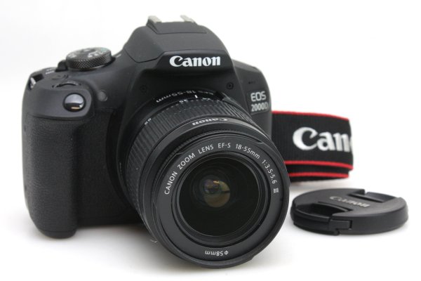 Canon EOS 2000D 24.1MP DSLR Camera, with 18-55mm f/3.5-5.6 Zoom Lens