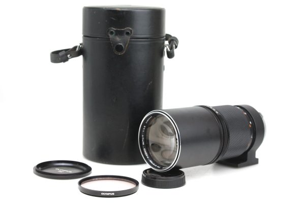 Olympus 300mm f/4.5 Zuiko Prime Lens, Caps & Case - OM Mount