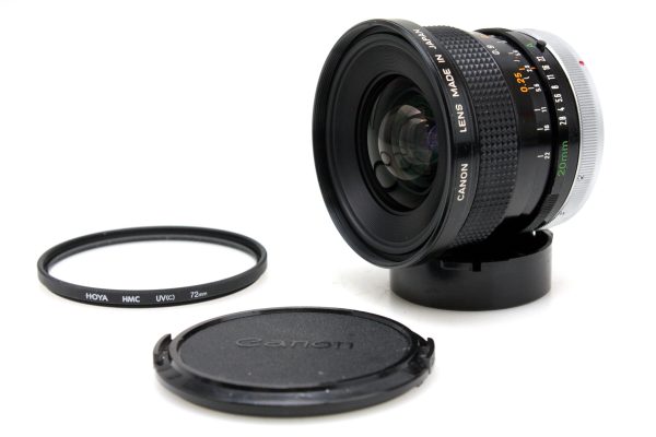 Canon FD 20mm f/2.8 S.S.C Wide Prime Lens, with Caps - Canon FD Mount