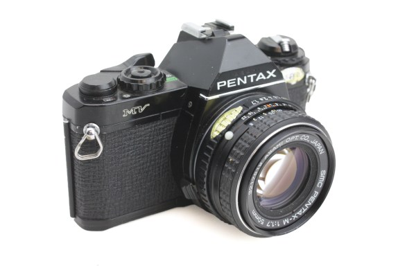 Pentax MV 35mm SLR Film Camera, with SMC 50mm f1.7 Prime Lens
