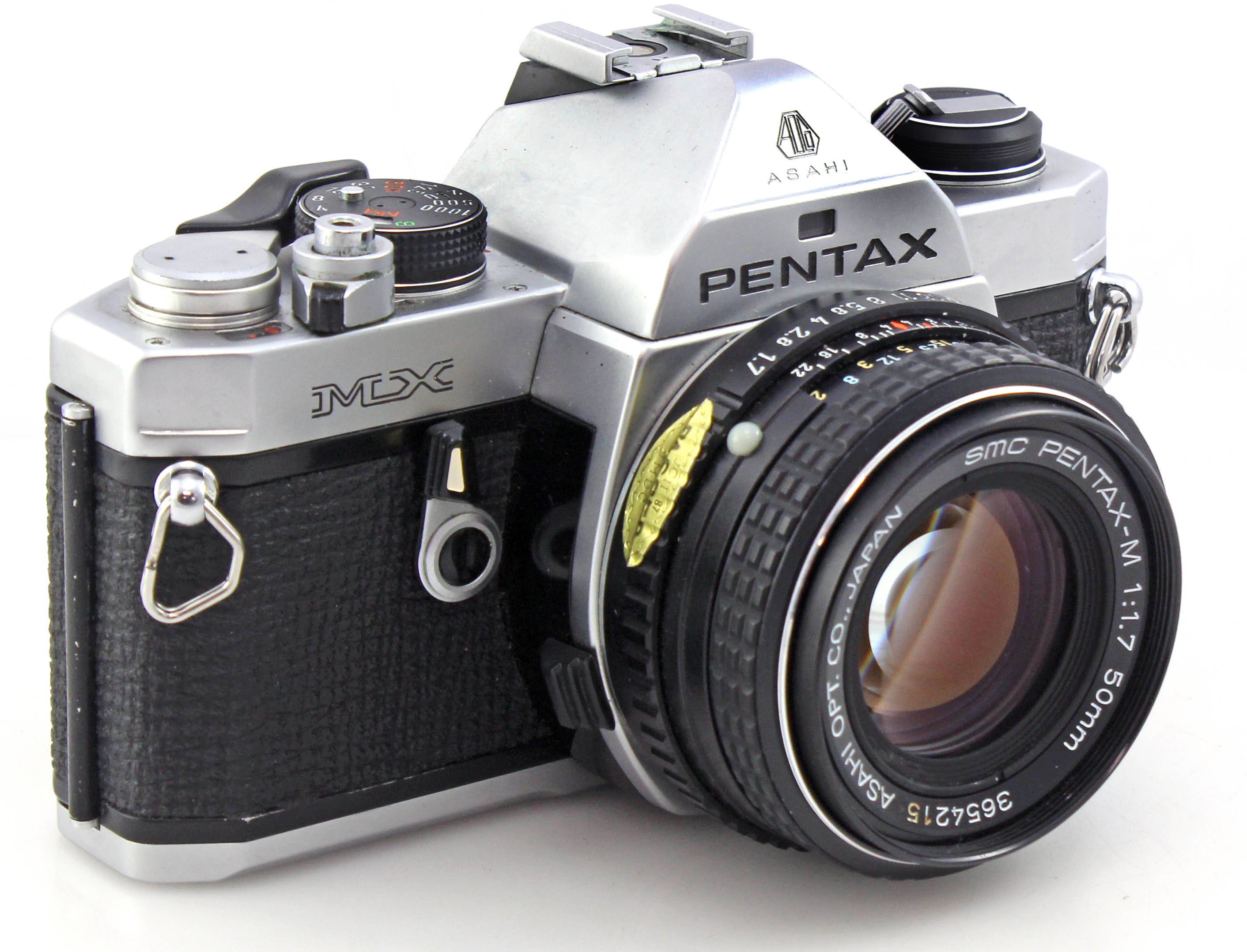 Pentax MX Chrome SLR 35mm Film Camera + SMC Pentax-M 50mm f1.7 Lens - Image 8