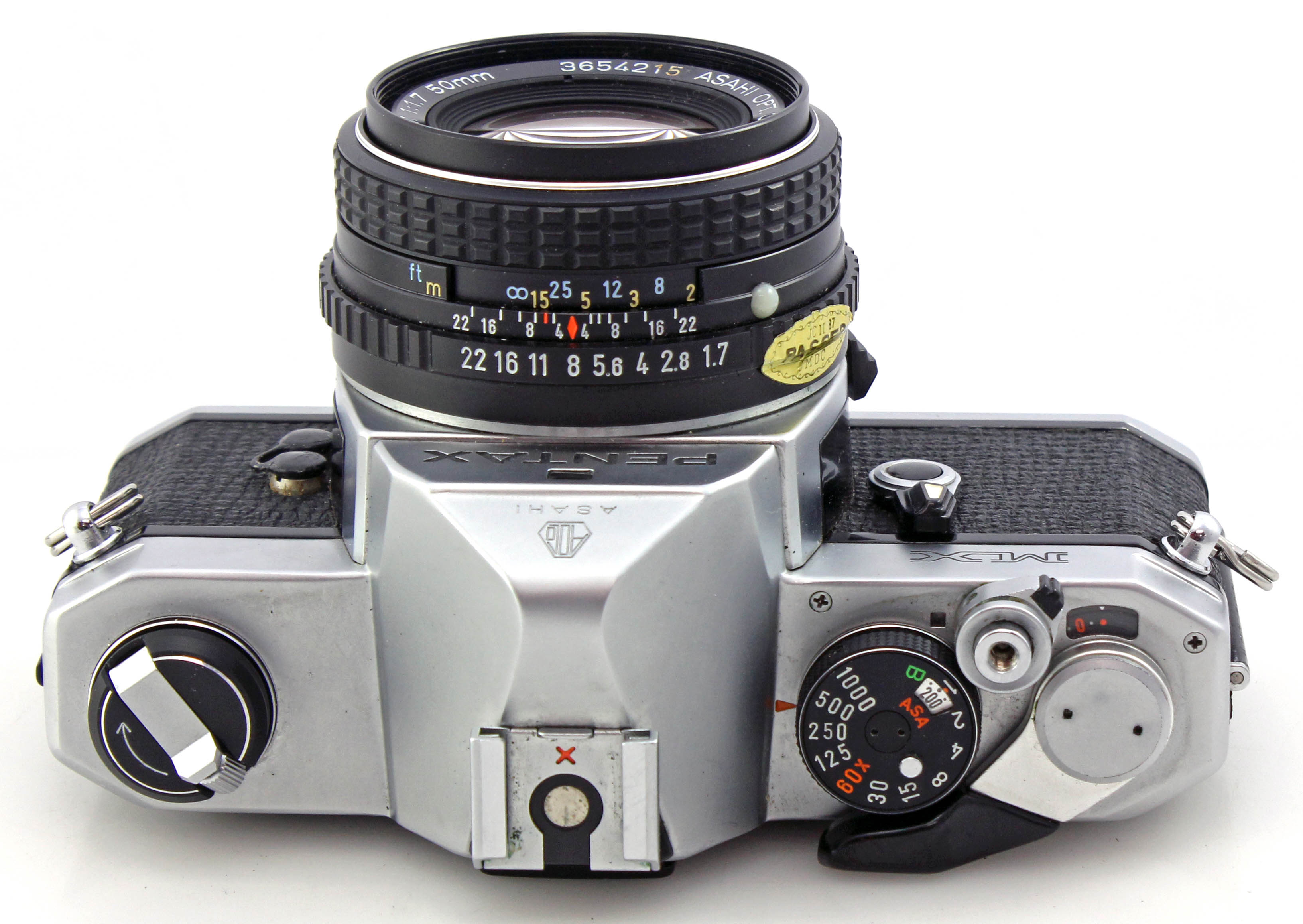 Pentax MX Chrome SLR 35mm Film Camera + SMC Pentax-M 50mm f1.7 Lens - Image 4