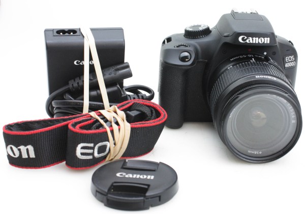 Canon EOS 4000D 18MP APS-C Digital SLR Camera & EFS 18-55 III Zoom Lens