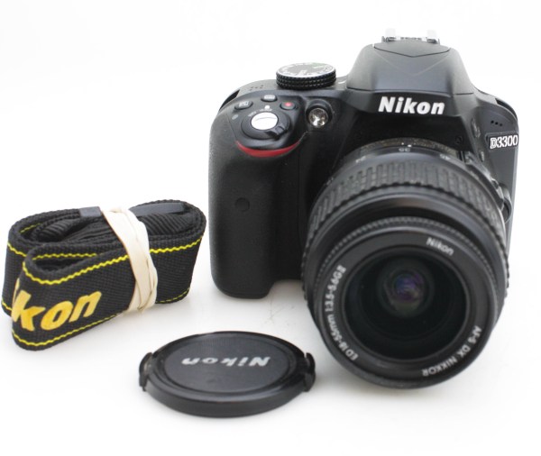 Nikon D3300 Digital SLR Camera w/ AF-P 18-55mm F3.5-5.6 VR G Zoom Lens