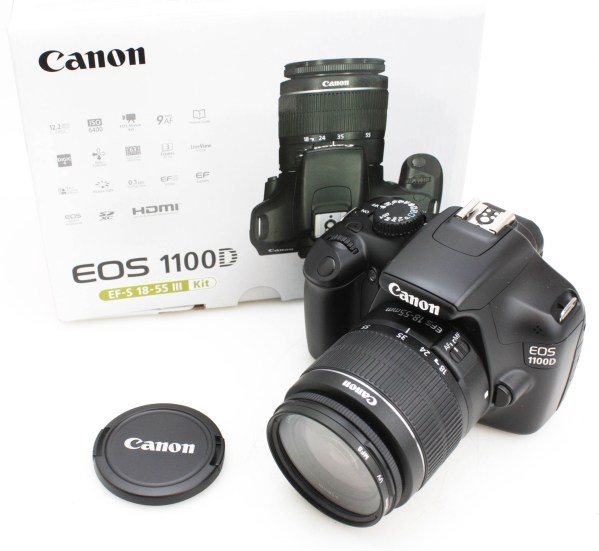 Canon EOS 1100D 12.2MP APS-C Sensor DSLR Camera w/ 18-55mm f3.5-5.6 III Zoom