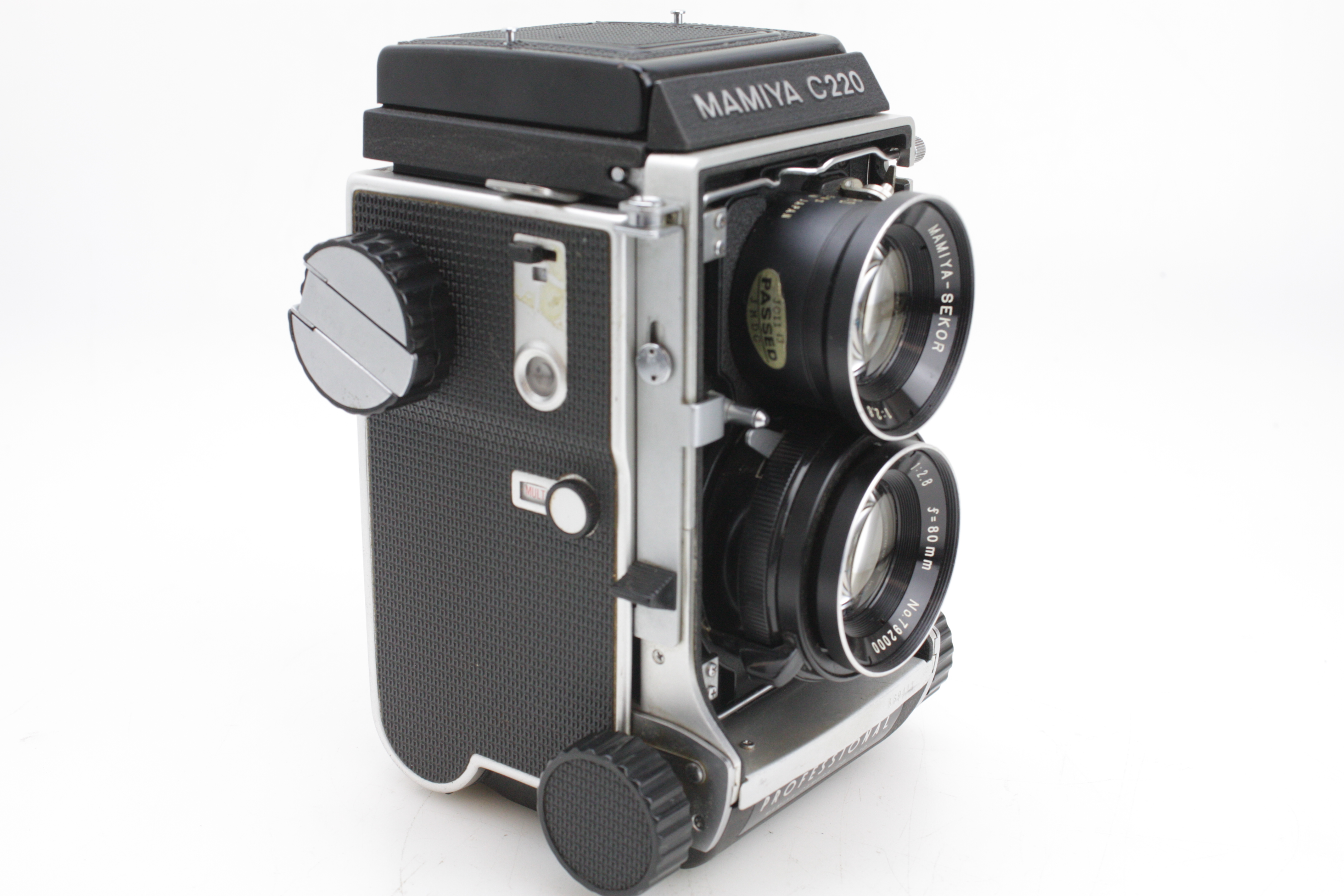 Mamiya C220 TLR Medium Format Camera 80mm f/2.8 Lens (Blue Dot) & Instructions - Image 2