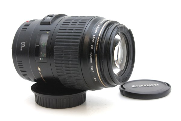 Canon 100mm f/2.8 USM Macro Lens, with Caps - Canon EF Mount