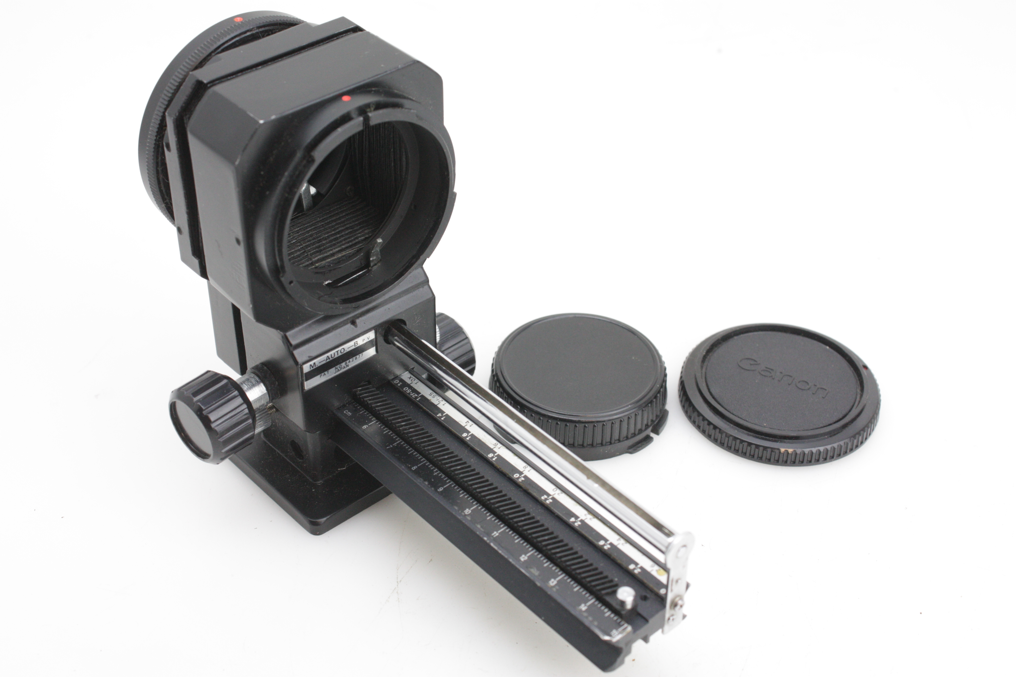 MACRO Canon FD Auto Bellows & Focus Rail +Caps CLOSE-UP - Image 2