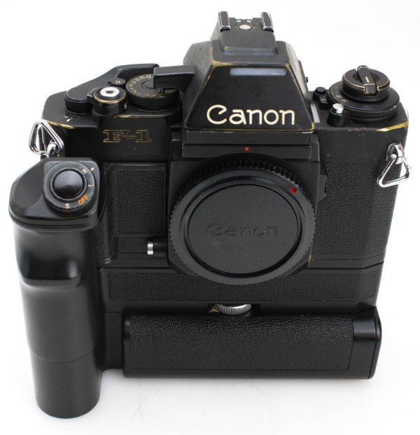 Canon F-1 New with AE Motor Drive FN 35mm Film Professional Body