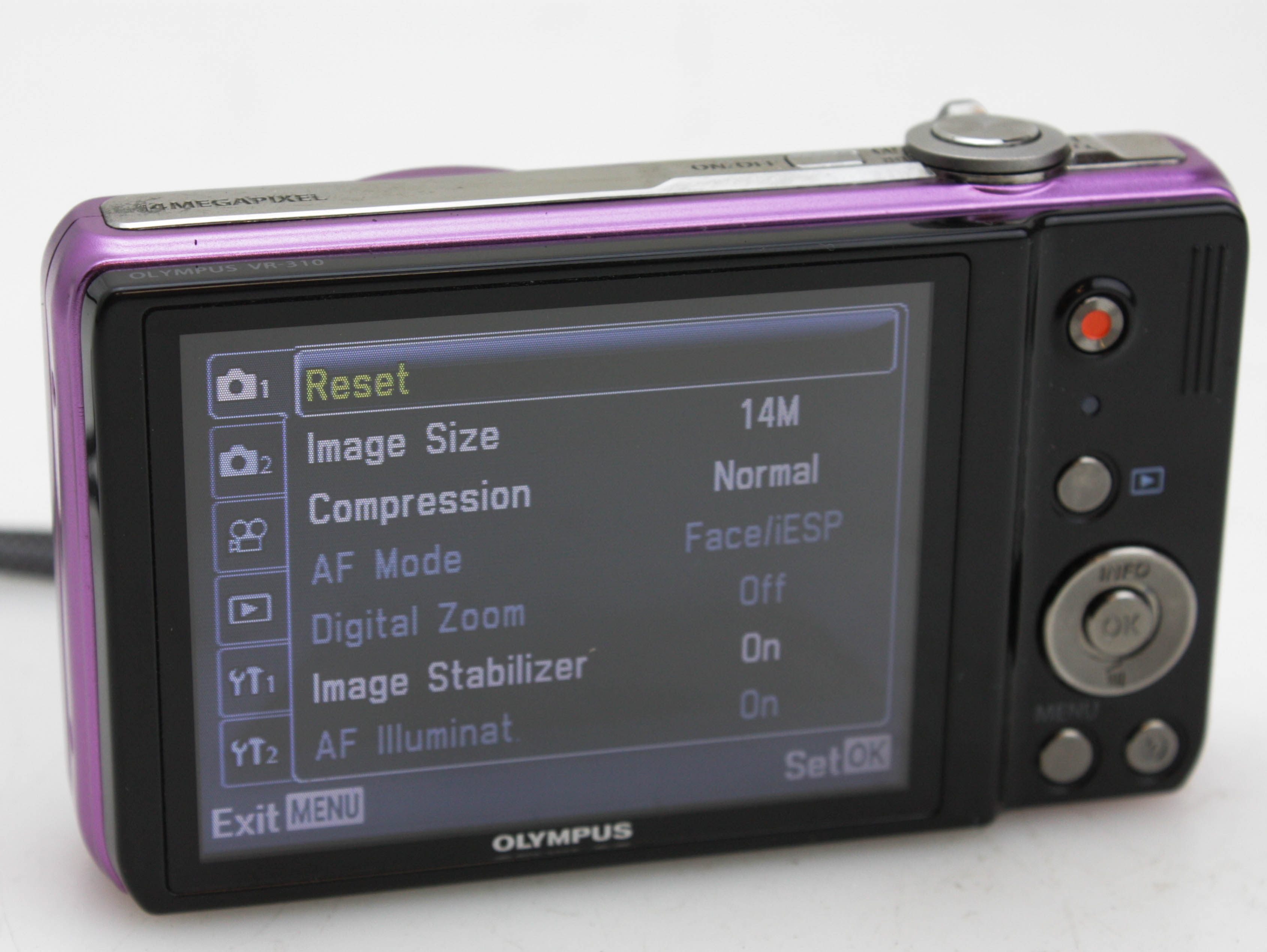 Olympus VR-310 Digital 14 Megapixel Digital Compact Camera - Boxed - Image 4