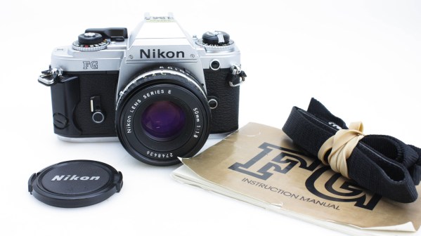 Nikon FG 35mm SLR Camera, with Nikon 50mm f/1.8 Series E Lens