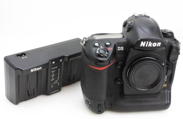Nikon D3 DSLR Camera Body Only with EN-EL4a Battery & Nikon MH-22 Charger