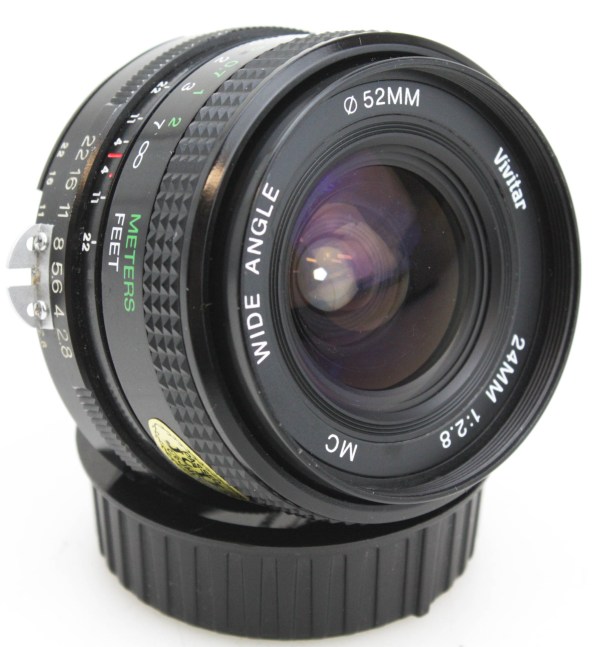 Vivitar 24mm f/2.8 Wide Prime Lens in Nikon F Mount, Nikon AI, AI-S