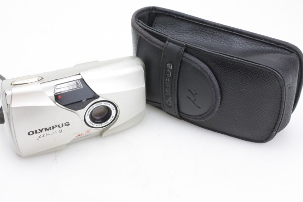 Olympus Mju II 35mm Film Compact Camera 35mm f/2.8 Lens & Original Case