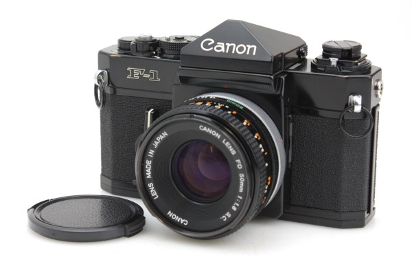 Canon F-1 35mm SLR Camera, with Plain Prism & 50mm f/1.8 Prime Lens - Canon FD Mount