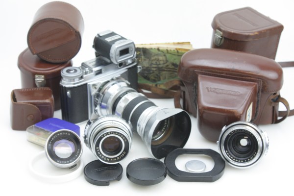 Voigtlander Prominent German RF Camera & 4x Lenses: 35mm, 50mm, 100mm & 150mm +Turnit Viewfinder