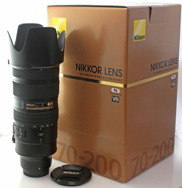 Nikon Nikkor AF-S 70-200mm f2.8 GII ED VR Zoom Lens - superb condition & Boxed