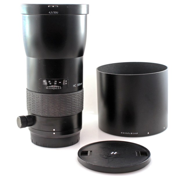 AF Hasselblad HC 300mm f4.5 Lens for H System w/ Hood - manual focus only