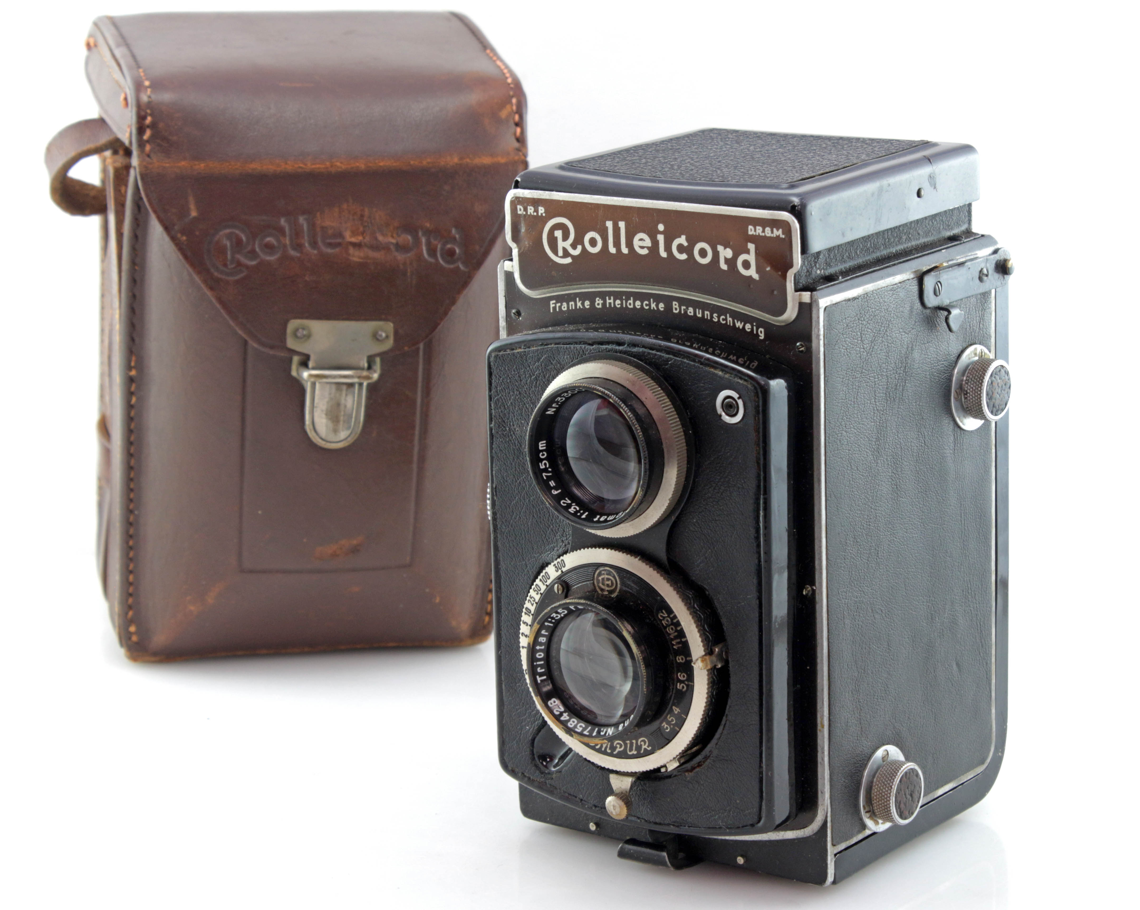 Rolleicord I Medium Format film TLR Camera w/ Carl Zeiss Triotar 7.5cm f/3.5 Lens