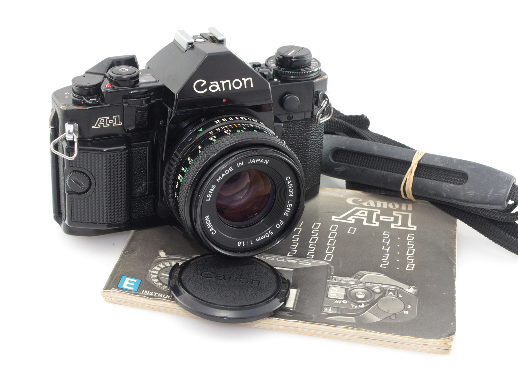 Canon A1, 35mm SLR Camera with FD 50mm f/1.8 Lens - working and clean condition