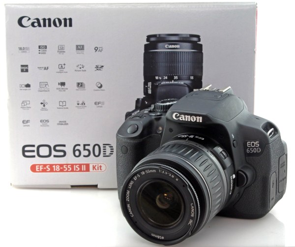 Boxed Canon EOS 650D 18MP APS-C Digital Camera w/ 18-55mm II Zoom Lens