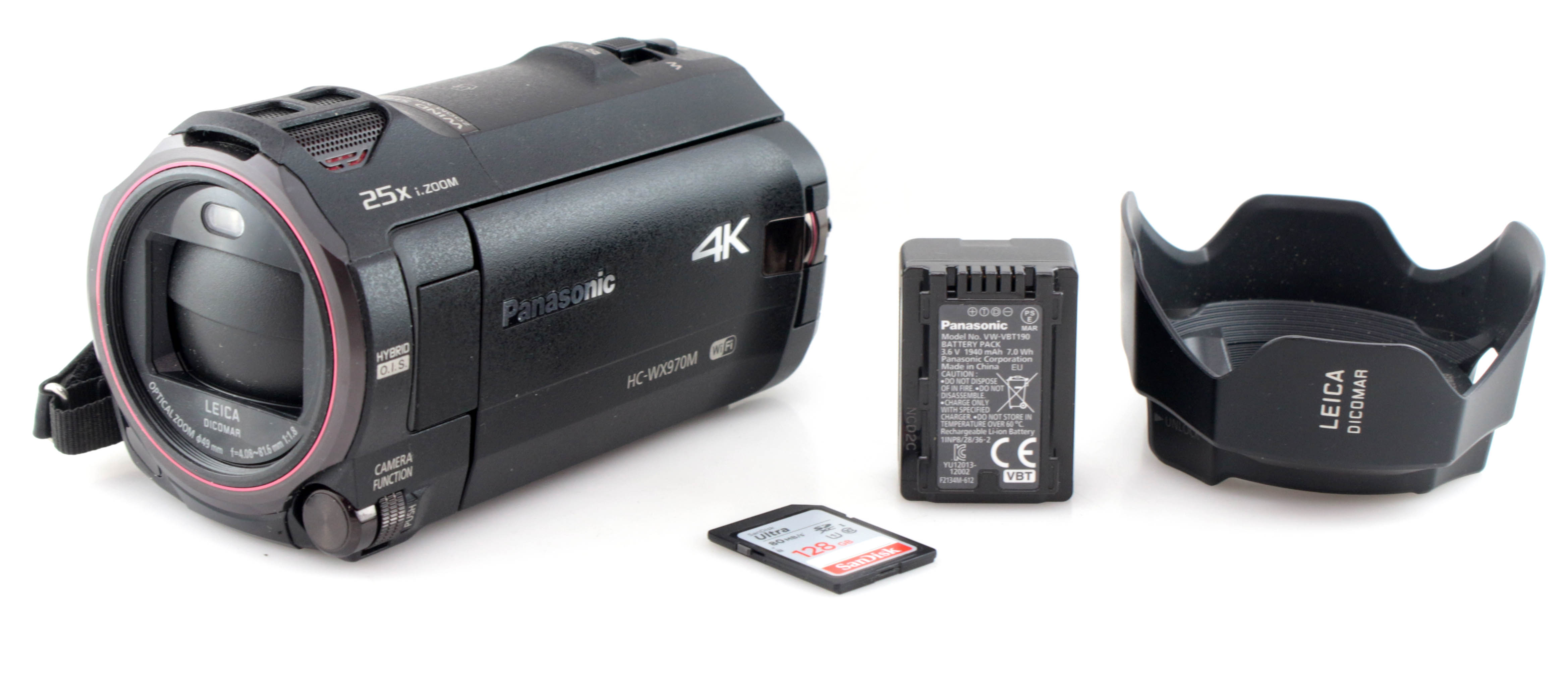 Panasonic HC-WX970M 4k WiFi 128GB HC SD Cinema Movie Video Camcorder Leica f1.8 Zoom Lens - Image 2